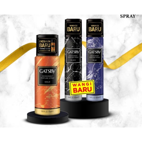 𝐑𝐀𝐃𝐘𝐒𝐀 - GATSBY Deodorant Perfume Spray SERIES Blue - Black - Gold 50ml - 100ml - 175ml