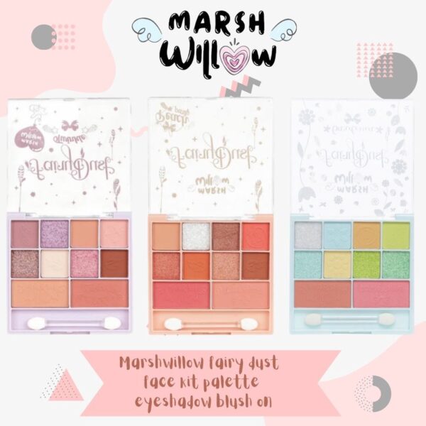 𝐑𝐀𝐃𝐘𝐒𝐀 - Marshwillow Fairy Dust Face Pallete ( Blush On & Eyeshadow 2in1 ) - Image 2