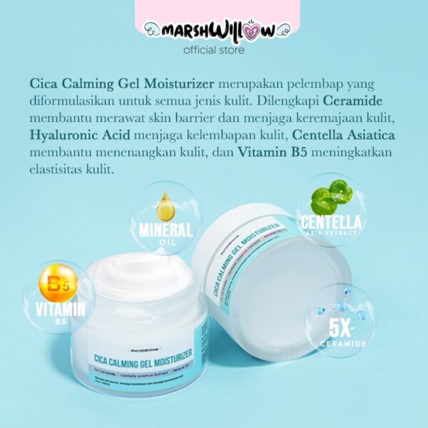 𝐑𝐀𝐃𝐘𝐒𝐀 - Marshwillow Cica Calming Gel Moisturizer, By Natasha Wilona - Image 4