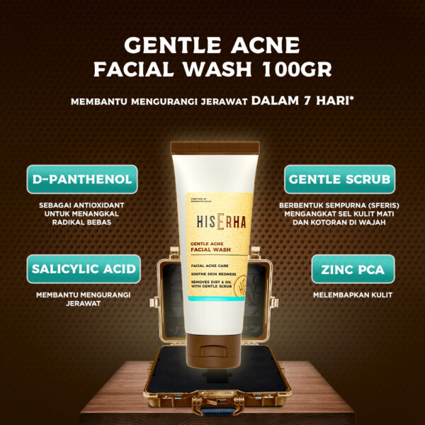 𝐑𝐀𝐃𝐘𝐒𝐀 - HIS ERHA Facial Wash 100g - Sabun Wajah Jerawat Khusus Pria - Image 8