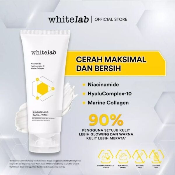 𝐑𝐀𝐃𝐘𝐒𝐀 - Whitelab Brightening Facial Wash 100gr - Sabun Cuci Muka - Image 2