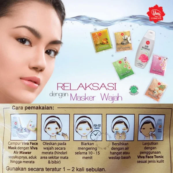 𝐑𝐀𝐃𝐘𝐒𝐀 - VIVA Face Mask Masker Wajah 30g - Image 2