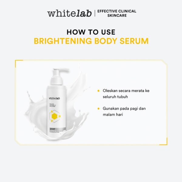 𝐑𝐀𝐃𝐘𝐒𝐀 - Whitelab Brightening Body Serum 200gr ( Body Lotion Mencerahkan ) - Image 3