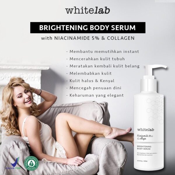 𝐑𝐀𝐃𝐘𝐒𝐀 - Whitelab Brightening Body Serum 200gr ( Body Lotion Mencerahkan ) - Image 5