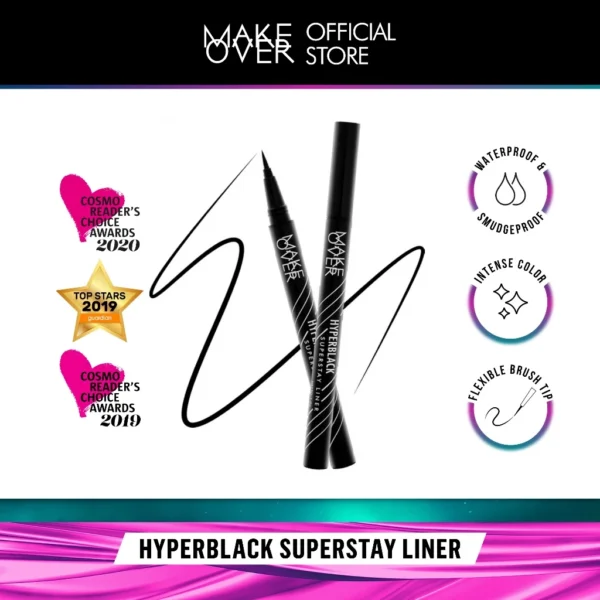 𝐑𝐀𝐃𝐘𝐒𝐀 - MAKE OVER Hyperblack Superstay Liner 1 g - Eye Liner - Image 2