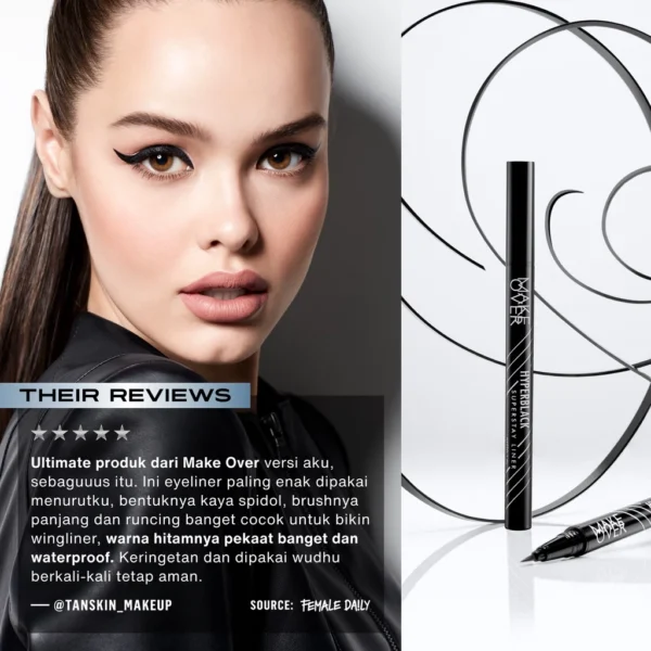 𝐑𝐀𝐃𝐘𝐒𝐀 - MAKE OVER Hyperblack Superstay Liner 1 g - Eye Liner - Image 6