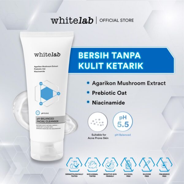 𝐑𝐀𝐃𝐘𝐒𝐀 - Whitelab pH-Balanced Facial Cleanser - Sabun Cuci Muka 100gr - Image 9