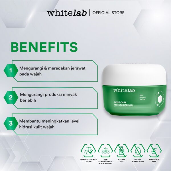 𝐑𝐀𝐃𝐘𝐒𝐀 - Whitelab Acne Care Moisturizer Gel 20gr - Image 3