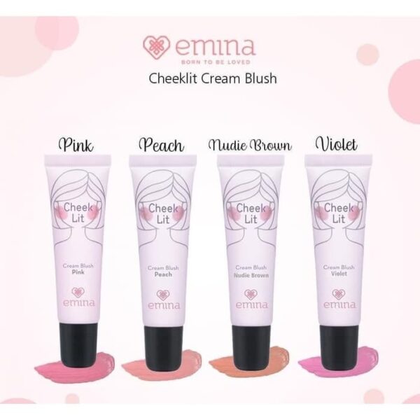 𝐑𝐀𝐃𝐘𝐒𝐀 - EMINA Cheeklit Cheek Lit Cream Blush 10ml Blush On - Image 2