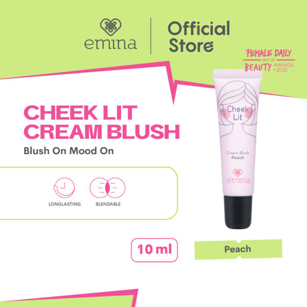 𝐑𝐀𝐃𝐘𝐒𝐀 - EMINA Cheeklit Cheek Lit Cream Blush 10ml Blush On - Image 5