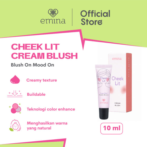 𝐑𝐀𝐃𝐘𝐒𝐀 - EMINA Cheeklit Cheek Lit Cream Blush 10ml Blush On - Image 6