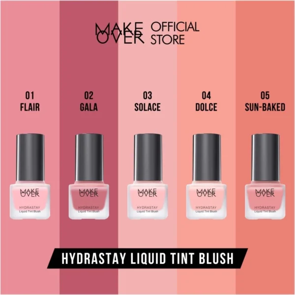 𝐑𝐀𝐃𝐘𝐒𝐀 - Make Over Hydrastay Liquid Tint Blush / Blush On Cair - Image 4