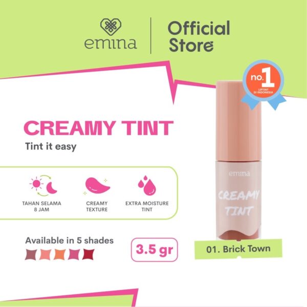 𝐑𝐀𝐃𝐘𝐒𝐀 - Emina Creamy Tint 3.5g | Lip Tint Remaja - Image 4