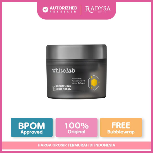 𝐑𝐀𝐃𝐘𝐒𝐀 - Whitelab Brightening Night Cream 20gr Cream Malam