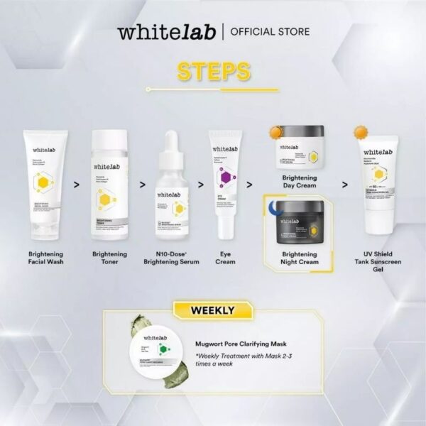 𝐑𝐀𝐃𝐘𝐒𝐀 - Whitelab Brightening Night Cream 20gr Cream Malam - Image 4