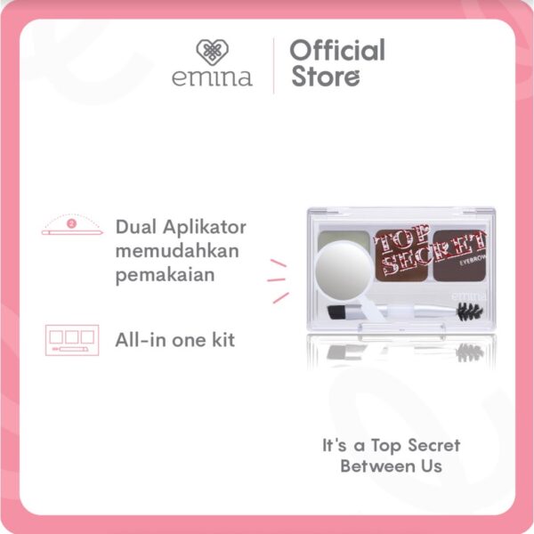 𝐑𝐀𝐃𝐘𝐒𝐀 - Emina Top Secret Eyebrow 2.9 gr - Image 3