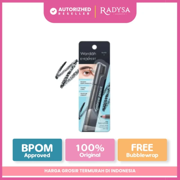 𝐑𝐀𝐃𝐘𝐒𝐀 - Wardah Eyexpert Eyebrow Pencil - Pensil Alis Eyebrow Brush