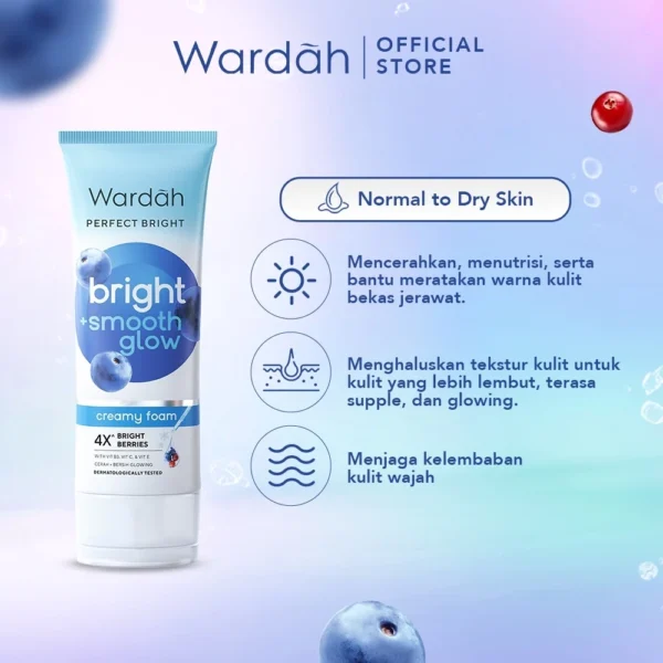 𝐑𝐀𝐃𝐘𝐒𝐀 - WARDAH Perfect Bright Creamy Foam Oil Control Brightening + Smoothing - Image 6