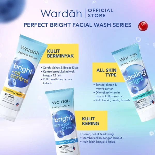 𝐑𝐀𝐃𝐘𝐒𝐀 - WARDAH Perfect Bright Creamy Foam Oil Control Brightening + Smoothing - Image 9