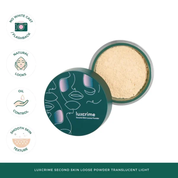 Luxcrime Second Skin Loose Powder Translucent - Image 4