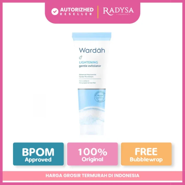 RADYSA - Wardah Lightening Gentle Exfoliator 50ml | Pembersih Wajah