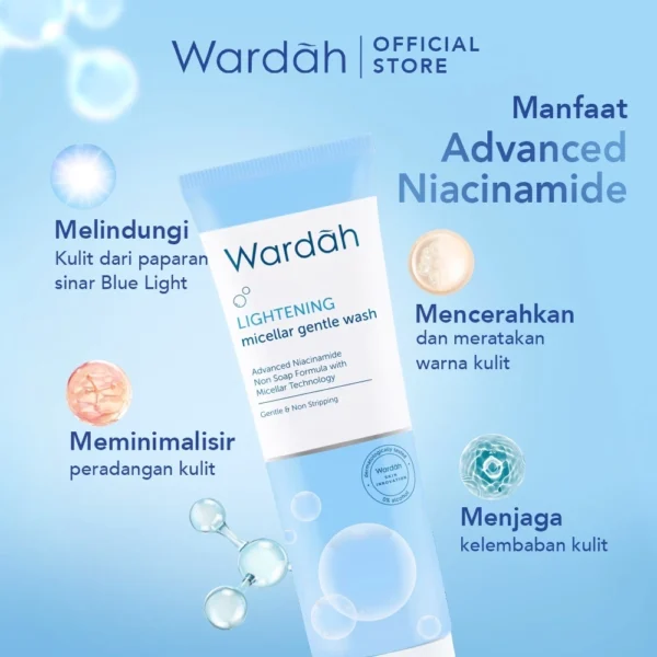 RADYSA - Wardah Lightening Gentle Exfoliator 50ml | Pembersih Wajah - Image 4