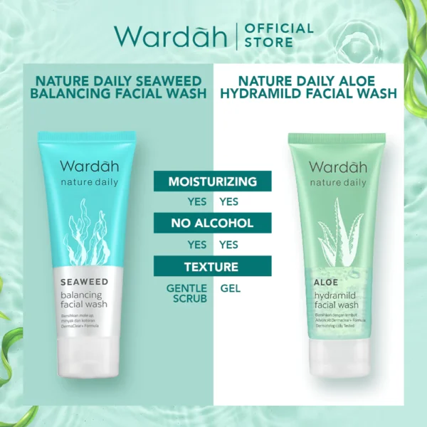 𝐑𝐀𝐃𝐘𝐒𝐀 - WARDAH Nature Daily Seaweed Balancing Facial Wash 60ml - Image 7