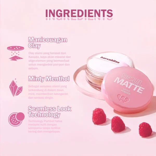 𝐑𝐀𝐃𝐘𝐒𝐀 - BNB Barenbliss Soul-Matte Loose Powder Korea Bedak Tabur - Image 5