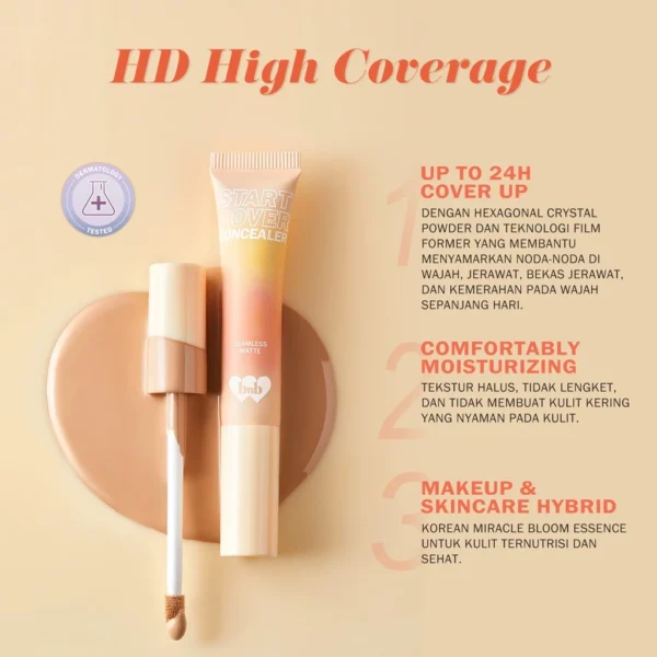 𝐑𝐀𝐃𝐘𝐒𝐀 - BNB barenbliss Korean Bloomatte Start-Over Concealer -Full Converage - Image 4